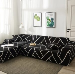 Housse de canapé d’angle (77,5€) ou canapé unique à 39€