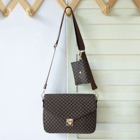 Sac de célébrité retro + petit sac porte-carte détachable