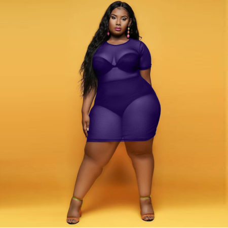 Robe sexy à encolure