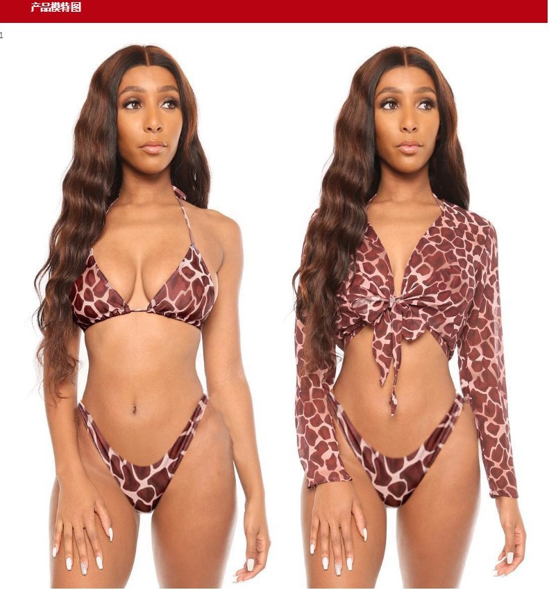 Bikini modèle couleur orange – Image 2