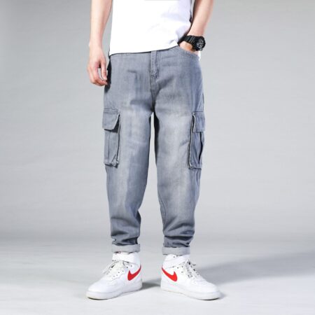 pantalon de skateboard multi-sac grande taille
