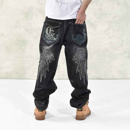 pantalon de planche à roulettes en nouvelle broderie