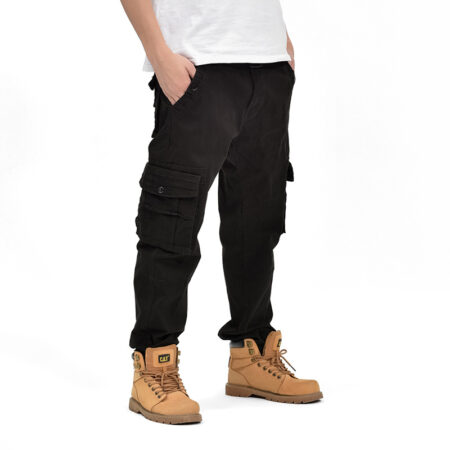 pantalon multi-poches coton grande taille pour hommes