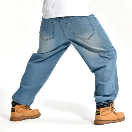simple pantalon de skateboard grande taille ample