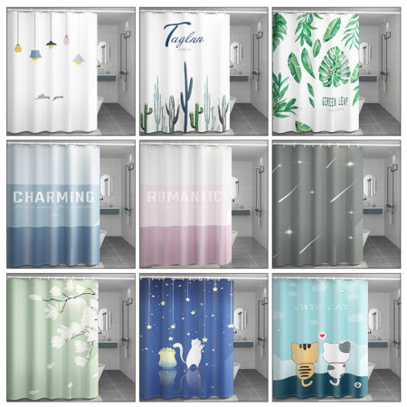 Rideau salle de bain design