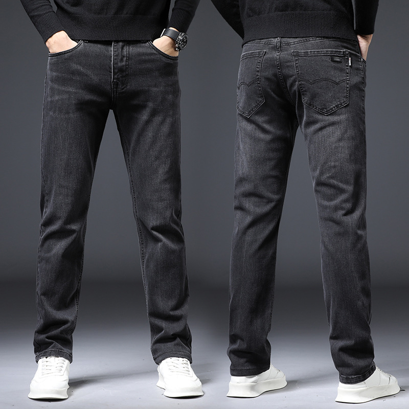 Pantalon jeans élastique stretch long pour hommes