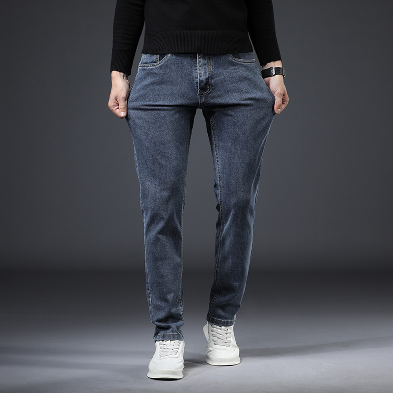 Pantalon jeans élastique stretch long pour hommes – Image 2
