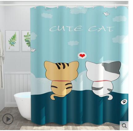Rideau salle de bain design
