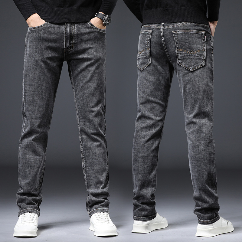 Pantalon jeans élastique stretch long pour hommes – Image 4