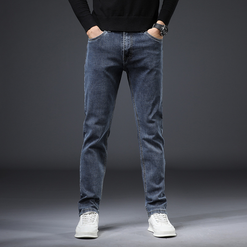 Pantalon jeans élastique stretch long pour hommes – Image 5