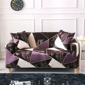 Housse pour tous type de canapé ( motif violet )