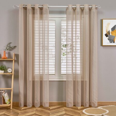 Rideaux voile a motif