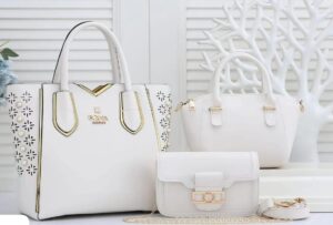 ensemble sac à main blanc