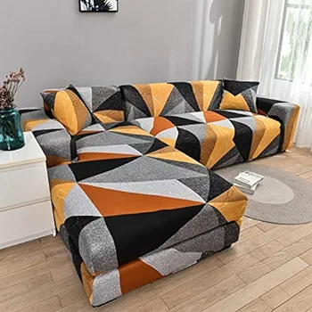 couvre canapé ( angle et simple) jaune abricot