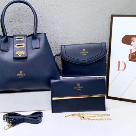 ensemble sac à main bleu foncé
