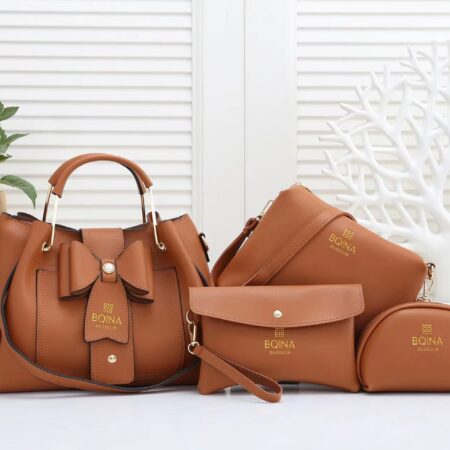 ensemble sac à main marron